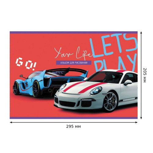 Альбом для рисования BG "Люблю спорт", А4, 8 листов, на скрепке