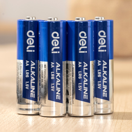 Батарейки DELI Alkaline, LR6, 1.5V, AA, 4 штуки в блистере Батарейки DELI Alkaline, LR6, 1.5V, AA, 4 штуки в блистере