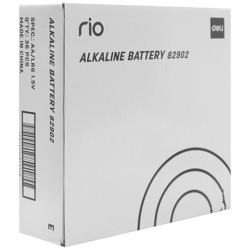 Батарейки DELI "RIO" Alkaline, LR6, 1.5V, AA, 4 шт/упак
