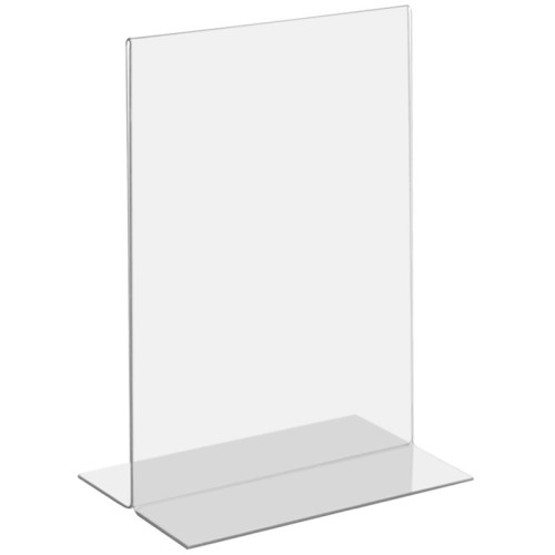 Бейдж настольный OfficeSpace, А4 210х297, двухсторонний вертикальный, прозрачный 
