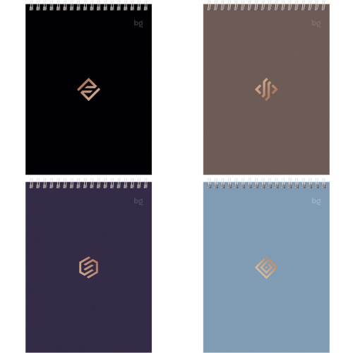 Блокнот  BG "Моноколор. Классика" на спирали, А5, 40 листов в клетку