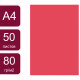 Бумага цветная OfficeSpace deep, А4, 80 г/кв.м., 50 л., красная