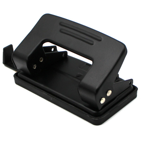 Дырокол BASY до 12 листов, металлический корпус, с линейкой