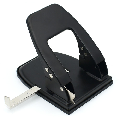 Дырокол BASY "7330", до 30 листов, металлический корпус, черный