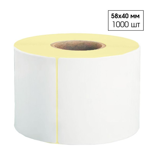 Этикетки полипропиленовые 58х40 мм (1000 шт/рулон)