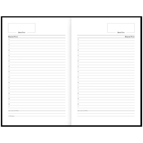 Ежедневник 7БЦ BG "Моноколор. All for art", А5, недатированный, 160  листов, матовая ламинация