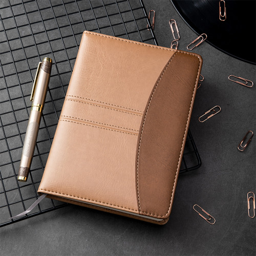 Ежедневник недатированный Deli, 32К 180х130 мм, 160 листов, кожзам, коричневый