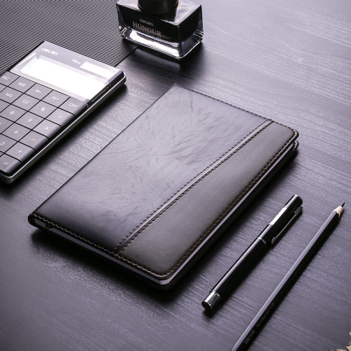 Ежедневник недатированный Deli, 32К 190х130 мм, 120 листов, кожзам, черный