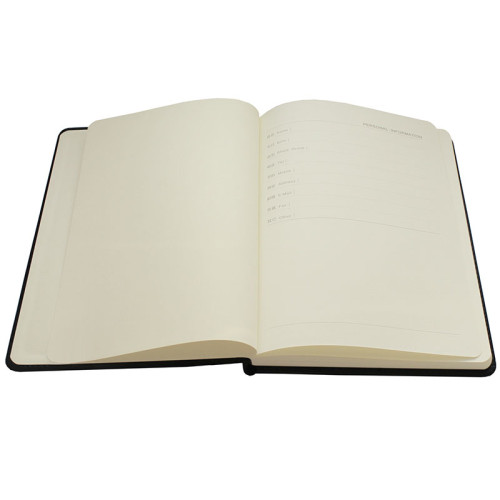 Ежедневник недатированный Deli А5, 160 страниц, кожзам, черный