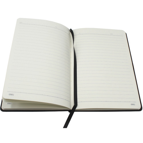 Ежедневник недатированный Deli А5, 96 страниц, 80 г/кв.м., серый 