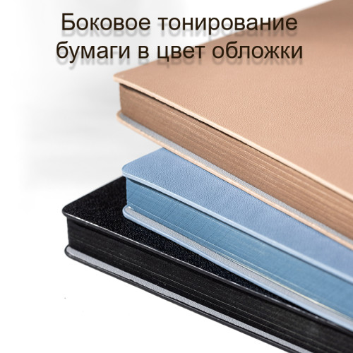 Ежедневник недатированный Deli "Trouvaille" А5, 192 страницы, мягкая обложка, на резинке, черный