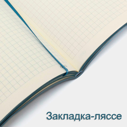 Ежедневник недатированный Deli "Trouvaille" А5, 192 страницы, мягкая обложка, на резинке, синий