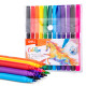 Фломастеры Deli "ColoRun", 12 цветов, ПВХ чехол