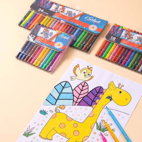 Фломастеры Deli  "i Select", 12 цветов, PVC упаковка, европодвес