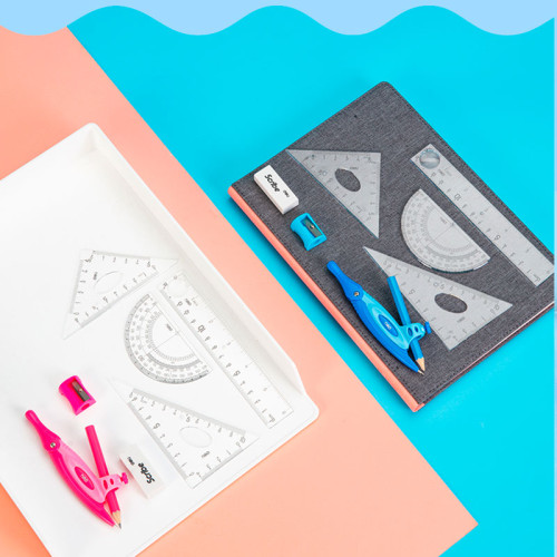 Готовальня Deli "Peoneer",  8 предметов, 128х221х17 мм, европодвес