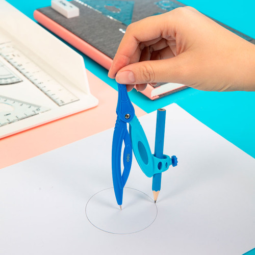 Готовальня Deli "Peoneer",  8 предметов, 128х221х17 мм, европодвес