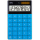 Калькулятор настольный DELI "1589" 12 разрядный, 166х104х15  мм, синий