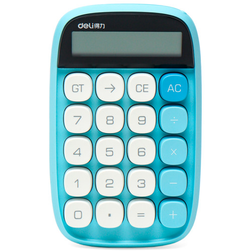 Калькулятор настольный DELI "TE35" 10 разрядный, 151х91х35 мм, синий