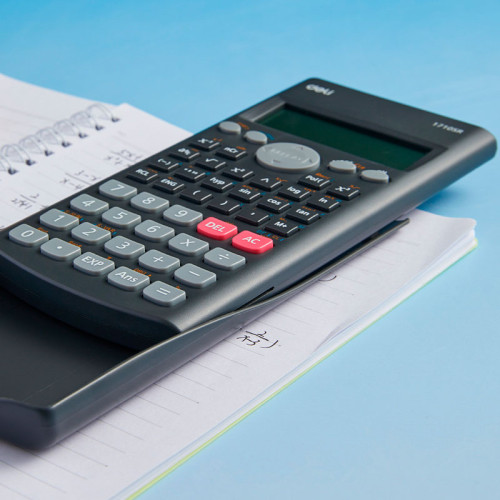 Калькулятор научный DELI "1710", 10+2 разряда, 240 функций, 162х84х19 мм, темно-серый