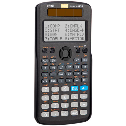 Калькулятор научный DELI "ED-991ES", 10+2 разряда, 417 функций, 171,7x82,6x17,6 мм, черный