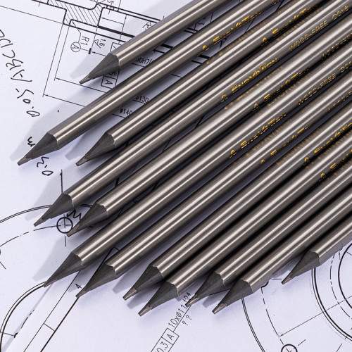 Карандаш DELI "EnoVation", НВ, трехгранный корпус, пластик, с ластиком, ассорти