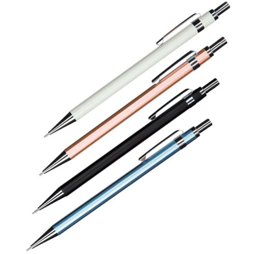 Карандаш механический DELI, 0,5 мм, металлический корпус, ассорти