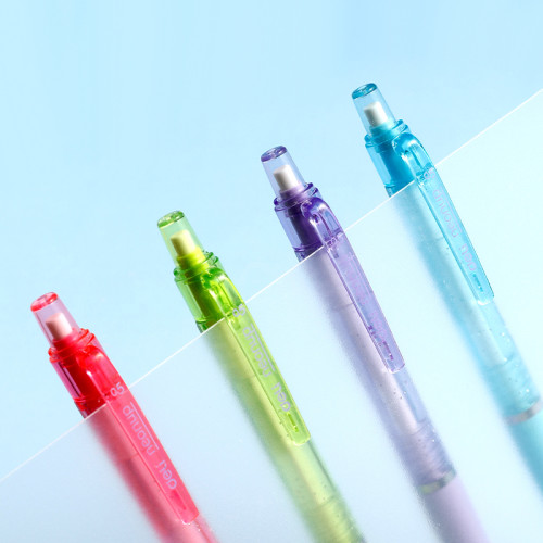 Карандаш механический DELI "Neonup", 0,5 мм, круглый корпус с ластиком, ассорти