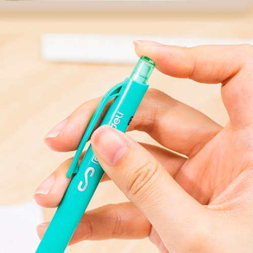 Карандаш механический DELI "Scribe", 0,5 мм, трехгранный корпус с ластиком, ассорти