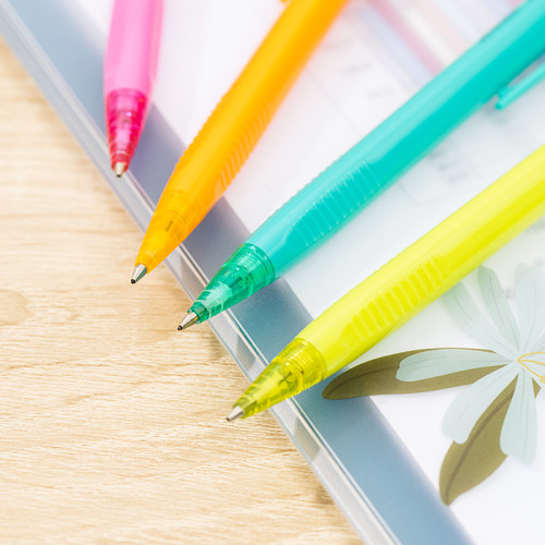 Карандаш механический DELI "Scribe", 0,7 мм, трехгранный корпус с ластиком, ассорти