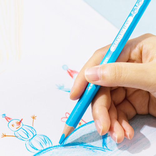 Карандаши цветные Deli "Color Kids", 12 цветов, утолщенные, дерево, картон