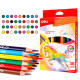 Карандаши цветные Deli "ColoRun", 36 цветов, дерево, картон