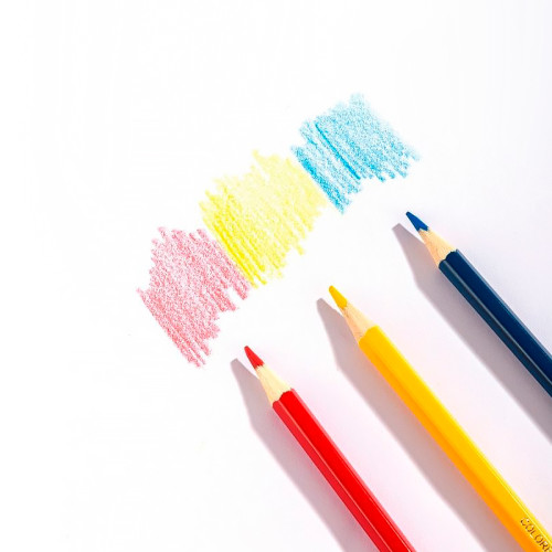 Карандаши цветные Deli  "Larva", 12 цветов, картон