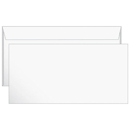 Конверт Е65 Ряжская печатная фабрика (110х220 мм) белый, удаляемая лента
