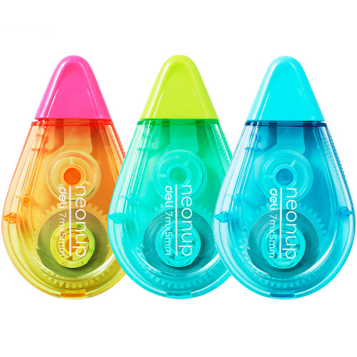 Корректирующий роллер DELI "Neonup", 5 мм х 7 м, ассорти