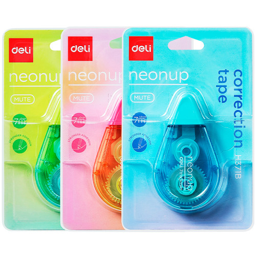 Корректирующий роллер DELI "Neonup", 5 мм х 7 м, ассорти