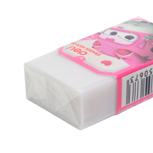 Ластик DELI, прямоугольный, белый, 45х25х12 мм