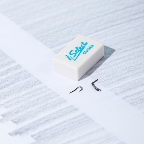 Ластик DELI " i Select", прямоугольный, белый (26х17х9 мм)