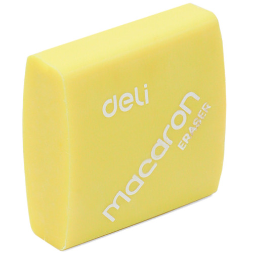 Ластик DELI "Macaron", квадратный, ассорти, 35х35х11 мм