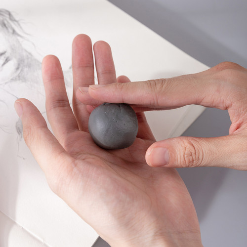 Ластик-клячка DELI "Nuevo", квадратный, серый (42х42х12 мм)