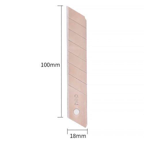 Лезвия запасные DELI для канцелярских ножей, 18 мм (10 шт/упак)