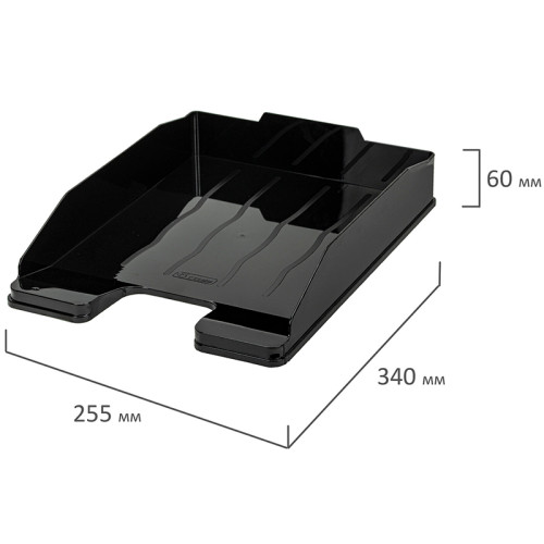Лоток горизонтальный СТАММ "ЭКСПЕРТ" черный