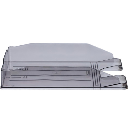 Лоток горизонтальный СТАММ "ЭКСПЕРТ" тонированный серый