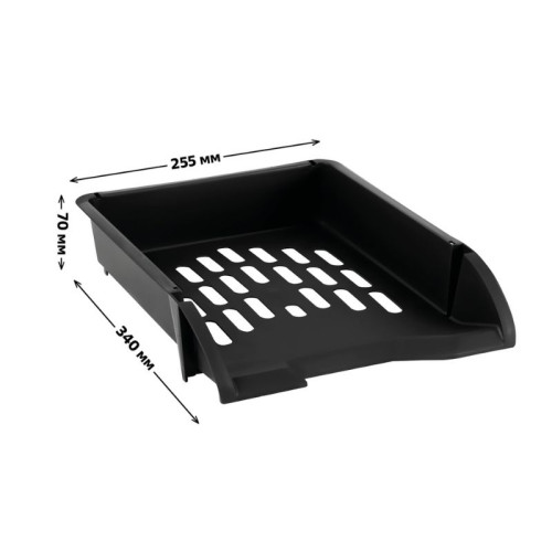 Лоток горизонтальный СТАММ "Лидер" черный