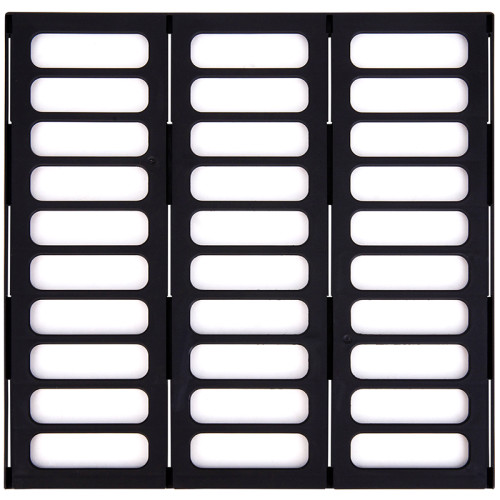 Лоток вертикальный DELI, 3 отделения, чёрный