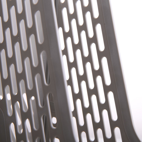 Лоток вертикальный DELI, 3 отделения, серый