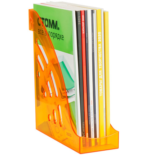 Лоток вертикальный СТАММ "Эксперт" тонированный, манго