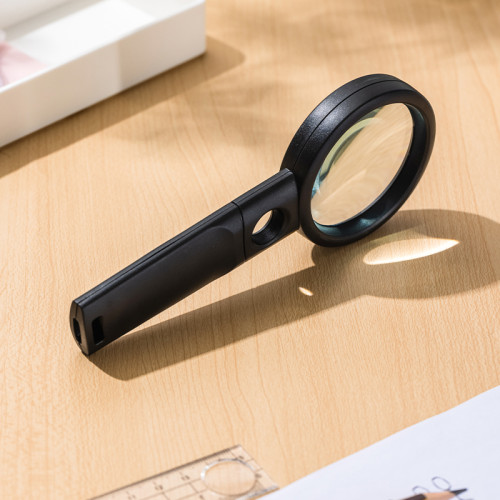 Лупа DELI, х2,2 увеличение, диаметр 70 мм, дополнительная линза 5-ти кратное увеличение