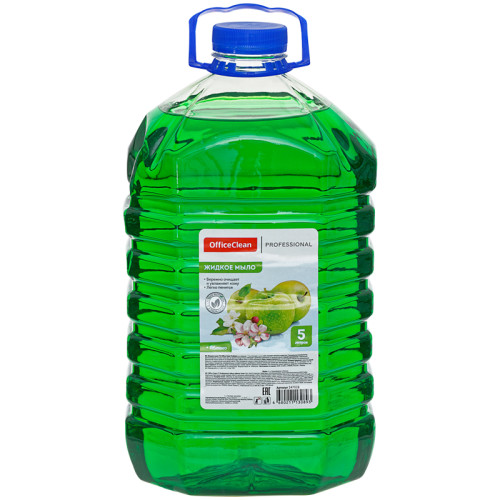 Мыло жидкое OfficeClean Professional "Яблоко" в канистре, 5 литров Мыло жидкое OfficeClean Professional "Яблоко" в канистре, 5 литров