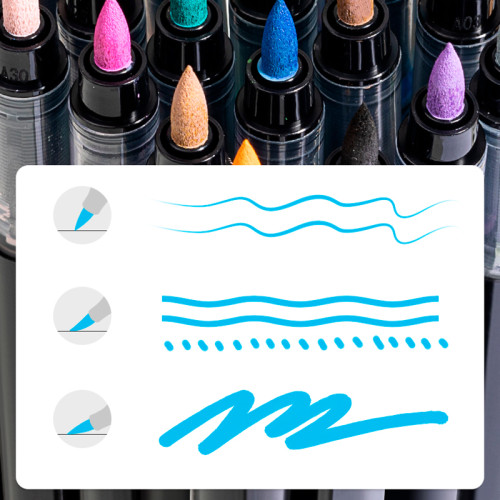 Набор акриловых маркеров Deli HM361, универсальные,  36 цветов