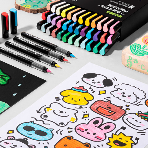 Набор акриловых маркеров Deli HM361, универсальные,  36 цветов